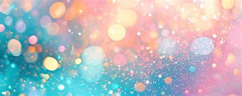 A Pink And Blue Circles Bokeh Background Premium Ai Generated Image