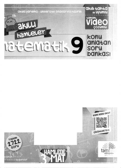 AKILLI HAMLELER MATEMATİK KONU ANLATAN SORU BANKASI TAM MAT