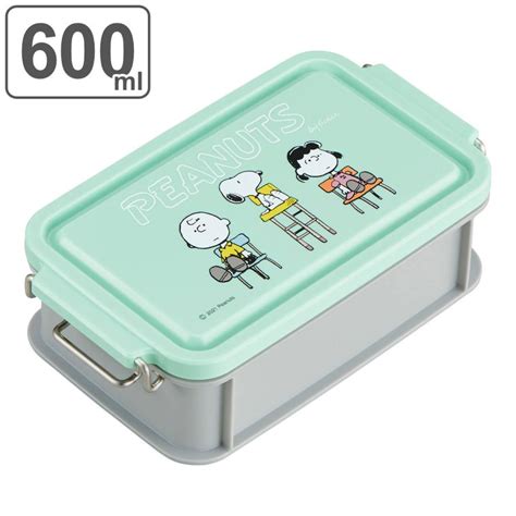 弁当箱 1段 600ml 抗菌 コンテナランチボックス Peanuts スヌーピー No4 （ Snoopy お弁当箱 ランチボックス