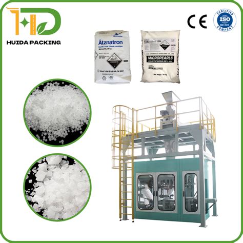 China Caustic Soda Pearl Packing Machine Manufacturers Caustic Soda