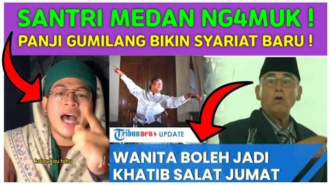 Perempuan Jadi Khatib Jumat Santri Medan Luruskan Panji Gumilang