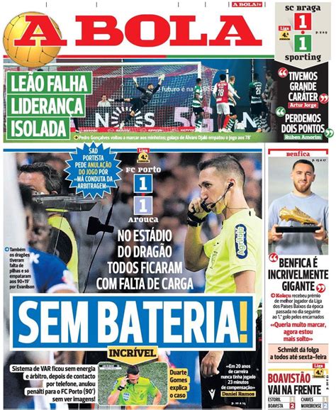 Capa Jornal A Bola 4 Setembro 2023 Capasjornais Pt