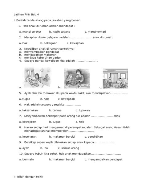 Soal Pkn Kelas 1 Sd Semester 1 Kurikulum 2013 Homecare24