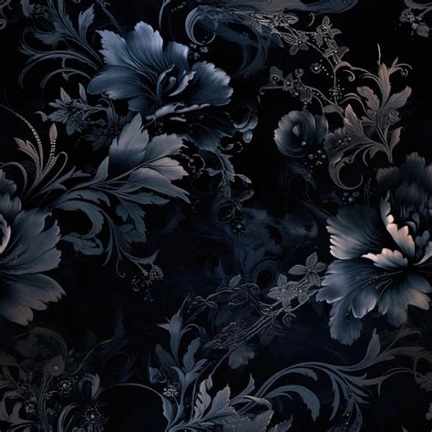 Aggregate Floral Wallpaper Black Background Best In Coedo Vn