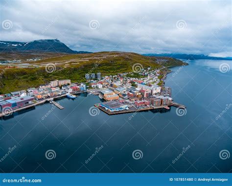 Hammerfest City Finnmark Norway Stock Photo Image Of Atlantic