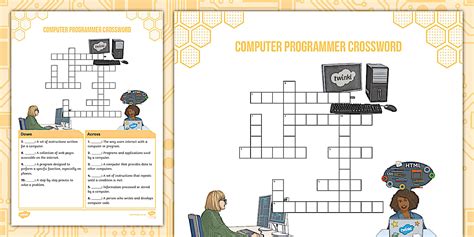 Computer Programmer Crossword L Enseignant A Fait Twinkl