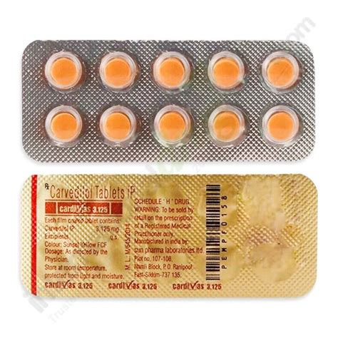 Buy Carvedilol 3 125mg Tablets Online IDM