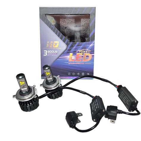 Ampolletas Turbo Led H4 7600Lm Can Bus HD12 24v LED CSP ELECTRONICASTORE