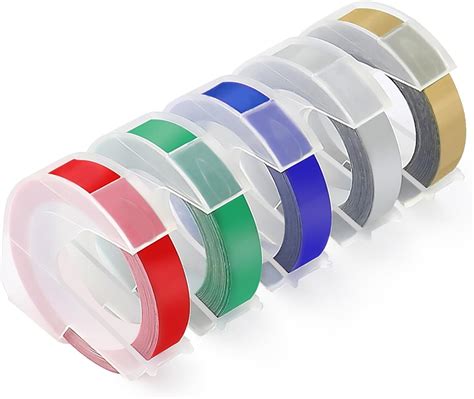 Amazon TITBIT 5 Pack Compatible Embossing Label Tape For DYMO 3D 3