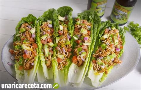 Tacos De Lechuga Con Carne Molida