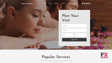 Beauty Salon Responsive Multipage Website Template Tmt Dowload Beau