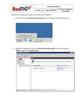 Instalacion De Hyper V Pdf