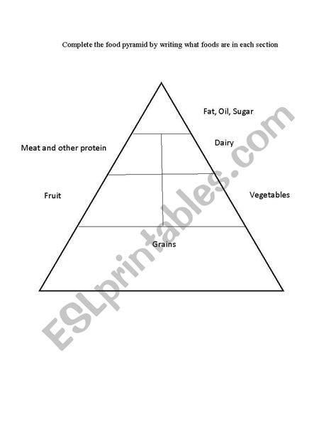 Blank Food Chain Pyramid