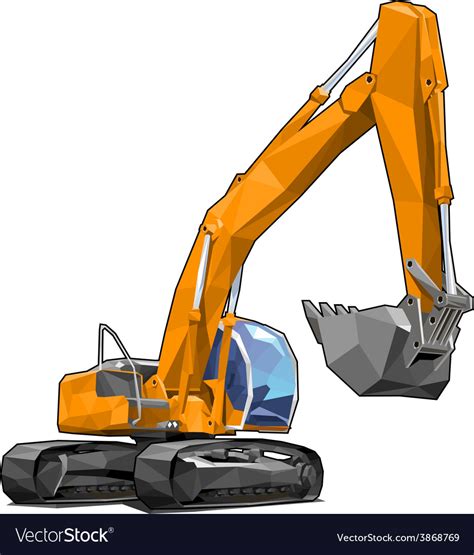 Excavator Vector Image