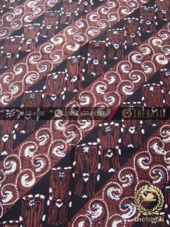 Jual Kain Batik Cap Tulis Motif Lereng Sogan THEBATIK CO ID