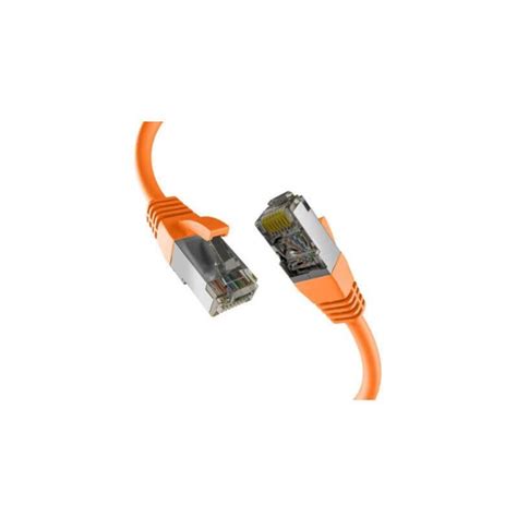 C Ble R Seau EFB Cat8 1 Orange 3m Rj45 S Ftp Pimf Leroy Merlin