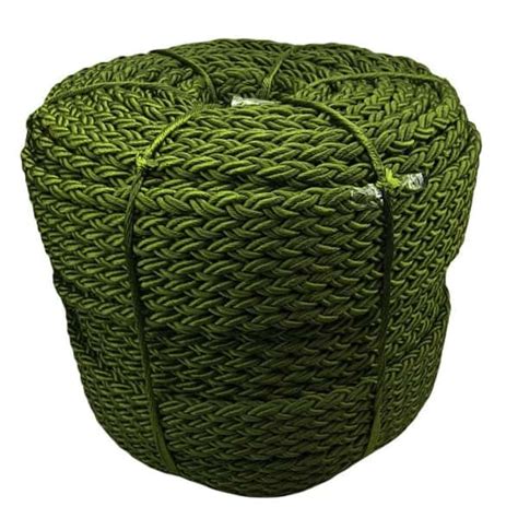 Mm Olive Nylon Strand Octoplait Sinking Rope By The Metre