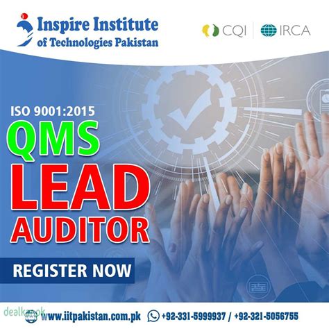 923315999937 CQI IRCA Certified ISO 9001 2015 Lead Auditor QMS