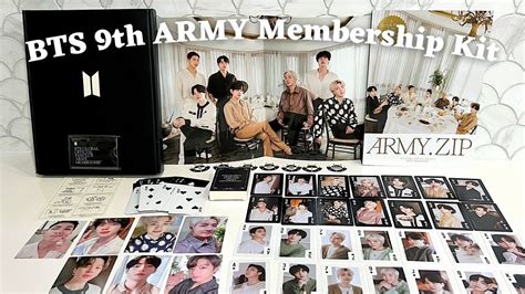 BTS 9th ARMY Membership Kit 2022 2023 UNBOXING ASMR YouTube