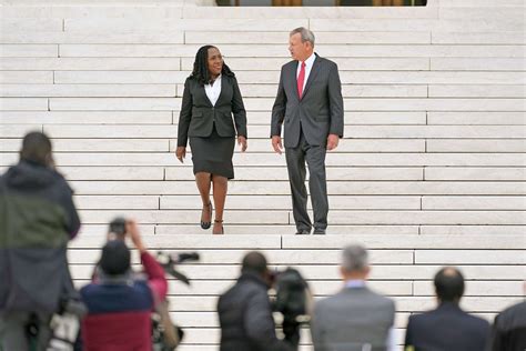 Ketanji Brown Jackson Appears With John Roberts After Supreme Court