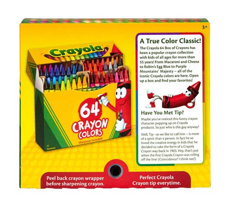 Crayola Crayons 64 Count Box With Sharpener Crayola