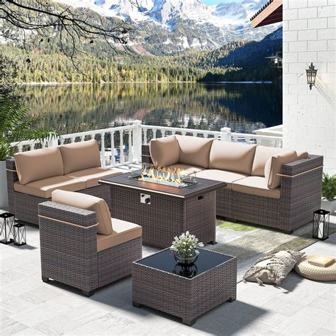 Amazon Jolydale Patio Furniture 8 Pieces Outdoor Furniture Set