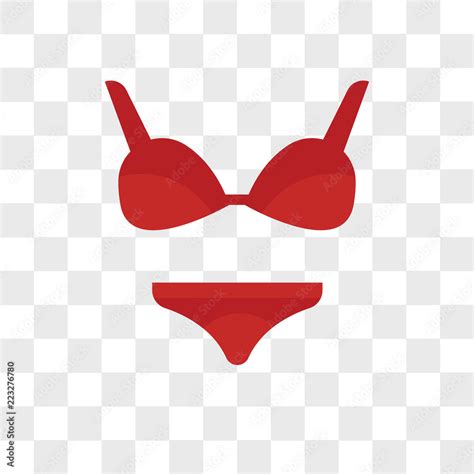 Bikini Vector Icon Isolated On Transparent Background Bikini Logo