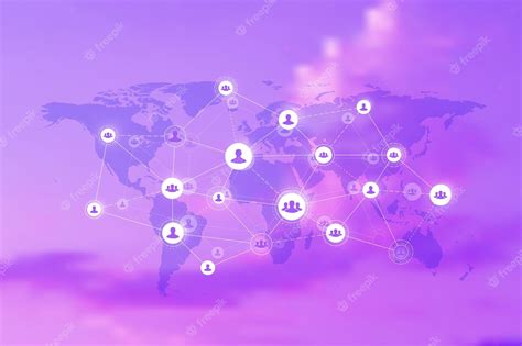 Premium Vector Social Media Network And Marketing Concept On World