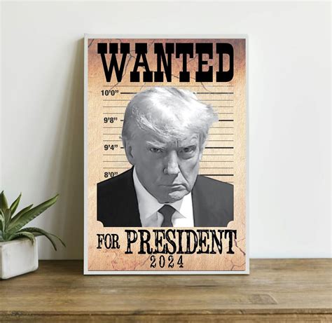 Donald Trump Mug Shot Poster Ebay