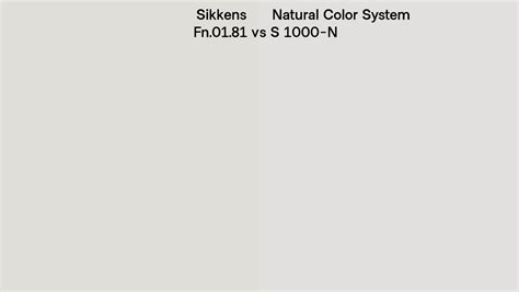 Sikkens Fn Vs Natural Color System S N Side By Side Comparison