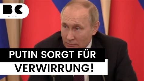 Putin sorgt mit Nachfrage bei Minister für Verwirrung YouTube