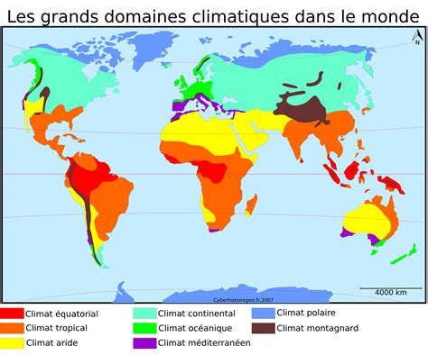 Carte Du Monde Climat Voyages Cartes