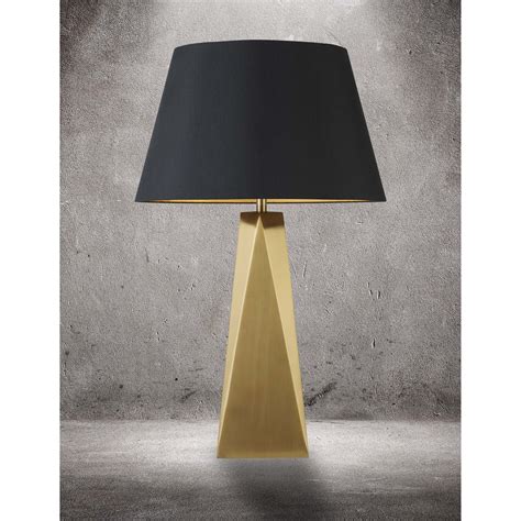 Searchlight Maldon tafellamp Ø 33 x 58 cm zwart en goud Lichtkoning