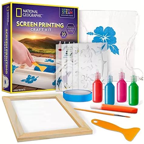 Kit De Serigrafía Niños Artes Y Manualidades Serigr Cuotas sin