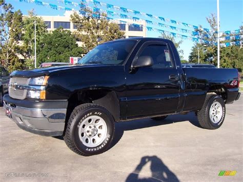 2005 Black Chevrolet Silverado 1500 Regular Cab 4x4 20307109 Photo 10