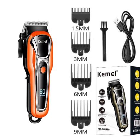 Jual Kemei Alat Cukur Rambut Elektrik Mesin Cukur Rambut Tanpa Kabel