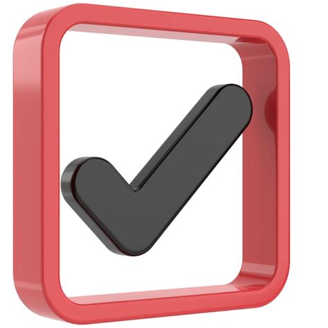 Premium Photo D Checkbox Check Mark D Illustration