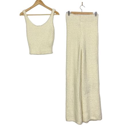 Skims Intimates And Sleepwear Skims Cozy Knit Boucle Tank And Pants