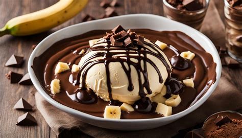 Sorvete De Banana Chocolate Uma Sobremesa Saud Vel E Deliciosa