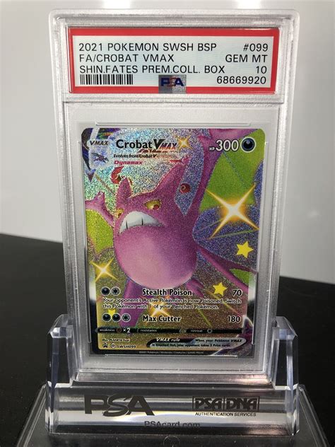 Mavin Psa Gem Mint Crobat Vmax Pokemon Black Star Fa Promo