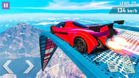 Master Car Racing GT Stunt Race Off Impossible Mega Ramp Car Stunts