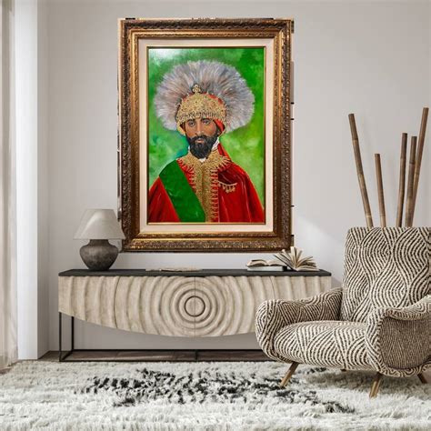 Haile Selassie Painting By Kelly Fawaz Saatchi Art