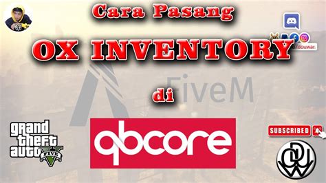 Tutorial Cara Pasang Ox Inventory Di QBCore FiveM Server Localhost