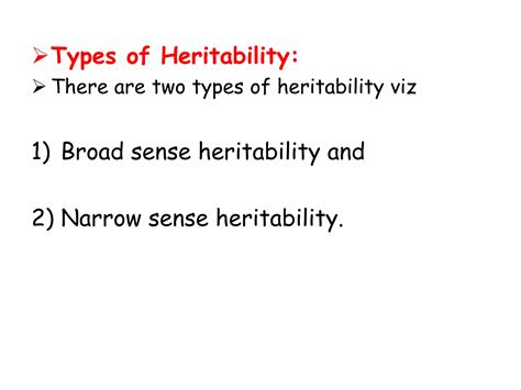 Heritability And Components Of Genetic Variance Ppt Free Download