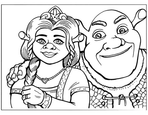 Imagem De Shrek E Fiona Para Pintar Desenhos Para Colorir Porn Sex