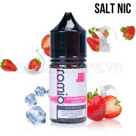 Bán Tinh Dầu Vape Saltnicotine King Strawberry Yogurt Chính Hãng Romio