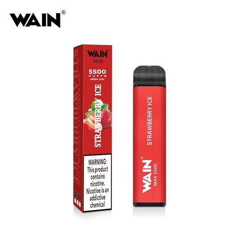 Hot Selling Disposable Vape Pen Wain Max 5500 Puffs With Low Nicotine