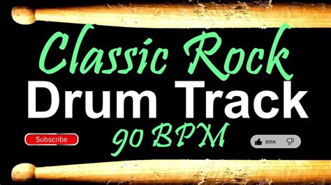 Classic Rock Drum Beat 90 Bpm Drum Track Bass Guitar Drums For Song