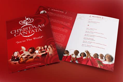 Christmas Cantata Program Template By Godserv Designs Thehungryjpeg