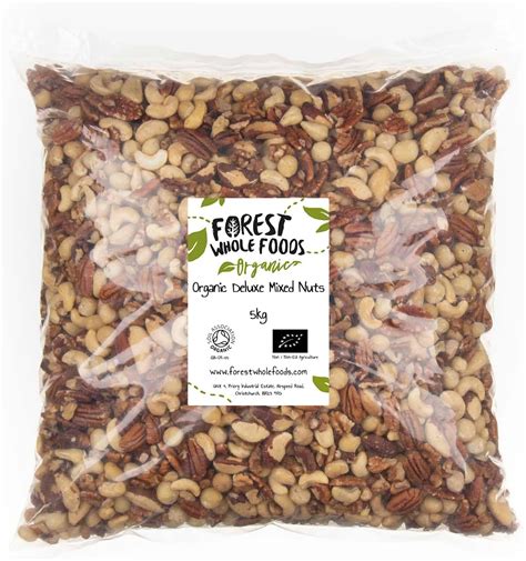 Forest Whole Foods Organic Deluxe Mixed Nuts Brazil Whole Cashews